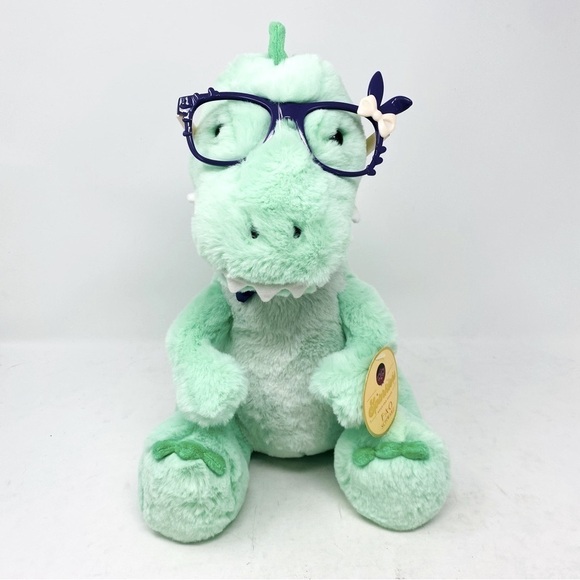 FAO Schwarz Sparkler T Rex W/ Removable Bunny Glasses 12” - Picture 1 of 11